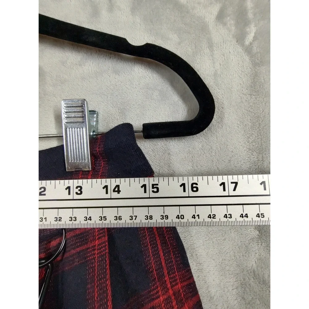 Chouyatou Red‎ Black Plaid Pleated Mini Skirt Punk Gothic Harness Straps Small
